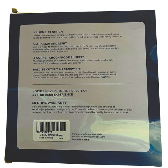 Army Green Samsung Galaxy S22 Ultra Case w/ Screen Protectors - Picture 3 of 4